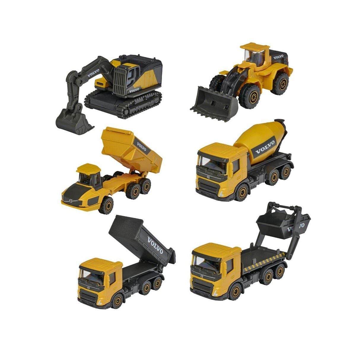 8503100000 Majorette Volvo İNşaat Araçları 1:64 Premium Metal Araç 6 Asorti (Belirtilen Fiyat, Tekli Satış Için Adet Fiyatıdır)