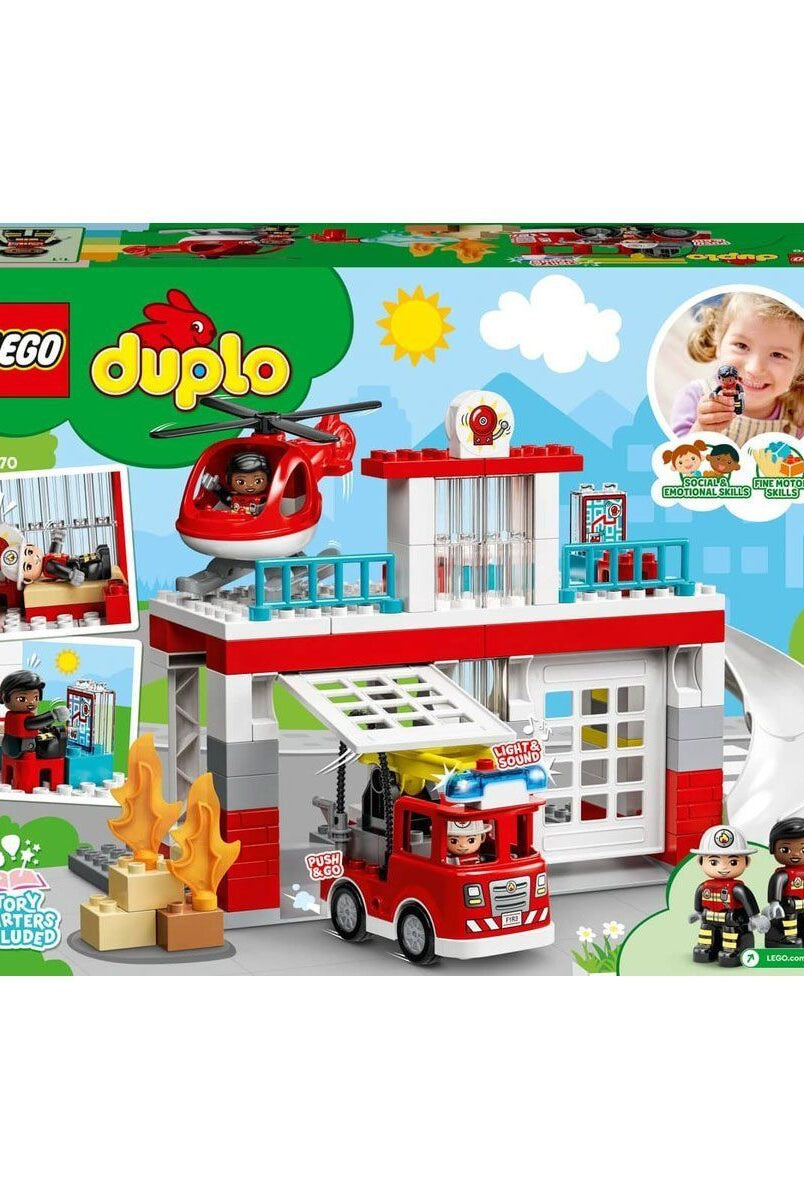 Lego 10970 Lego Duplo İtfaiye Merkezi Ve Helikopter, 117 Parça +2 Yaş Lego Duplo | Milagron 