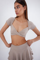 Carissa Crop Top | Bej