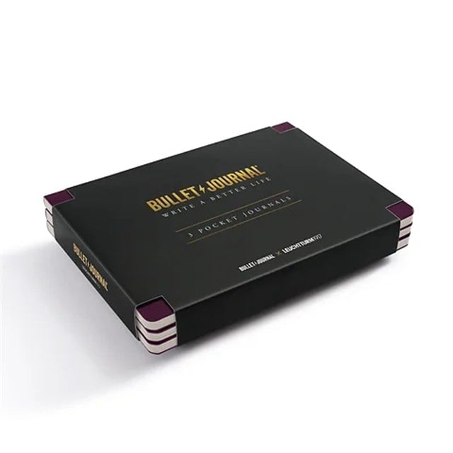 Leuchtturm1917 X Bullet Journal Limited Edition Pocket Not Defteri , 46 Numaralandırılmış Sayfa, Noktalı, Purple26, 400426