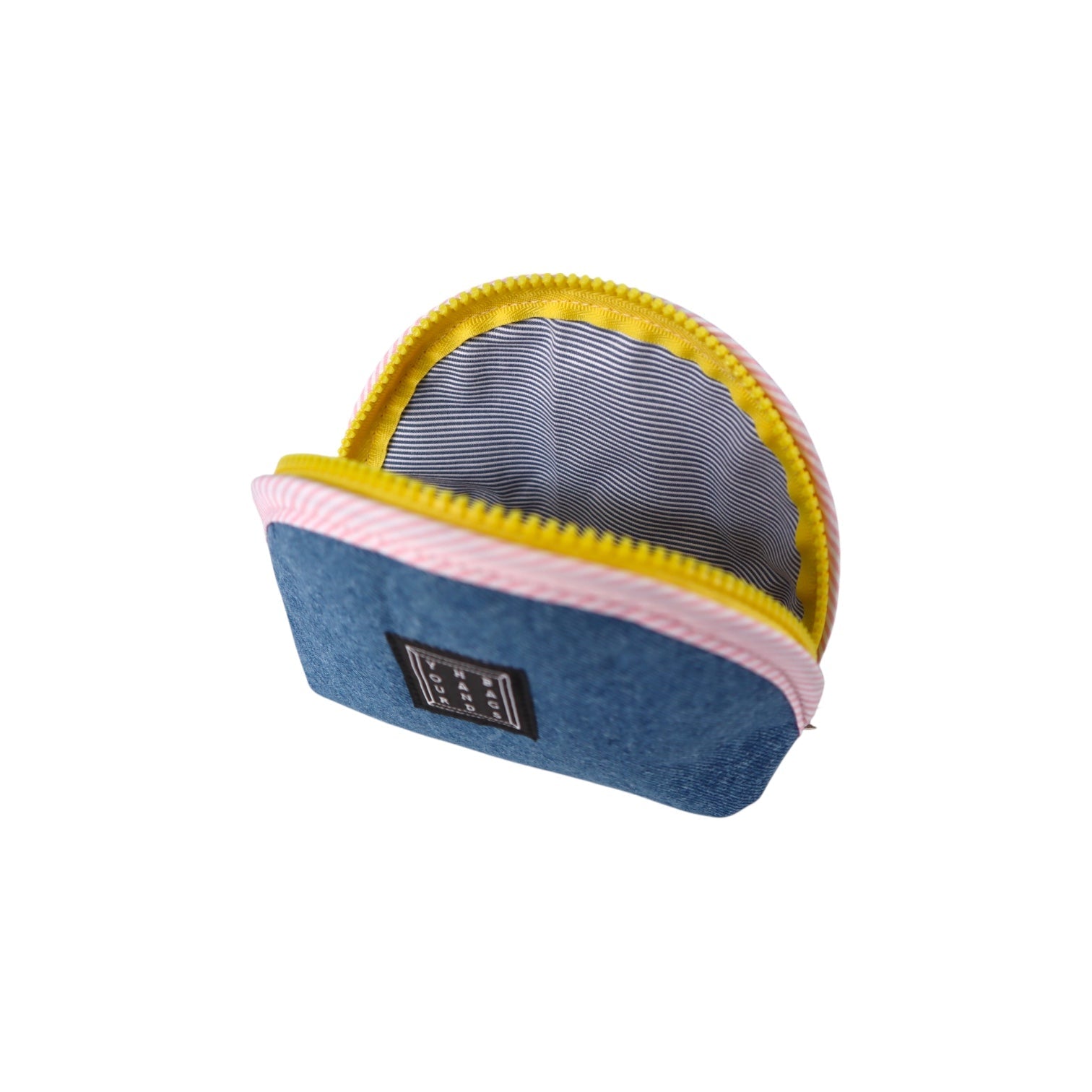 Sarı Fermuarlı Denim Cüzdan