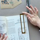 Euk Design Pirinç Kitap Ayracı Cetvel