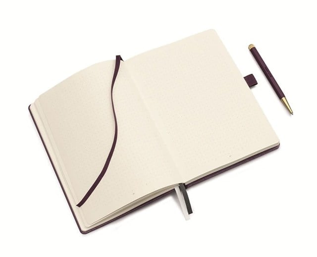 Leuchtturm 1917 Bullet Journal , Orta Boy (A5), Sert Kapak, 206 Numaralı Sayfa Noktalı Defter Purple 400425