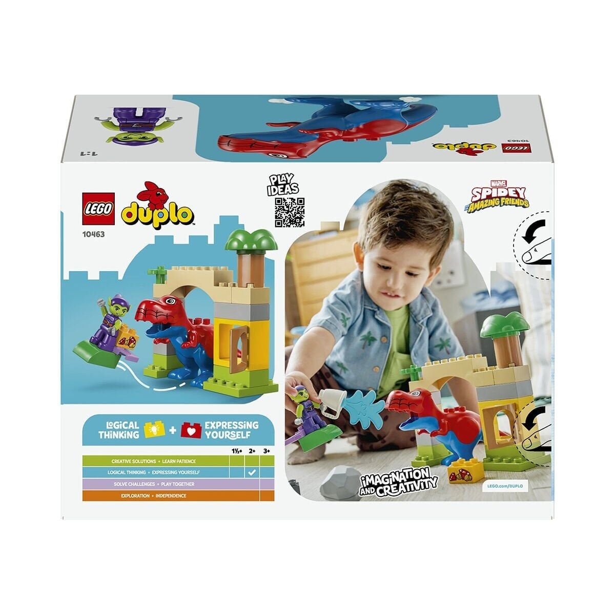 10463 Lego Duplo Dinozor Spidey-Rex, Yeşil Gobline Karşı 25 Parça +2 Yaş