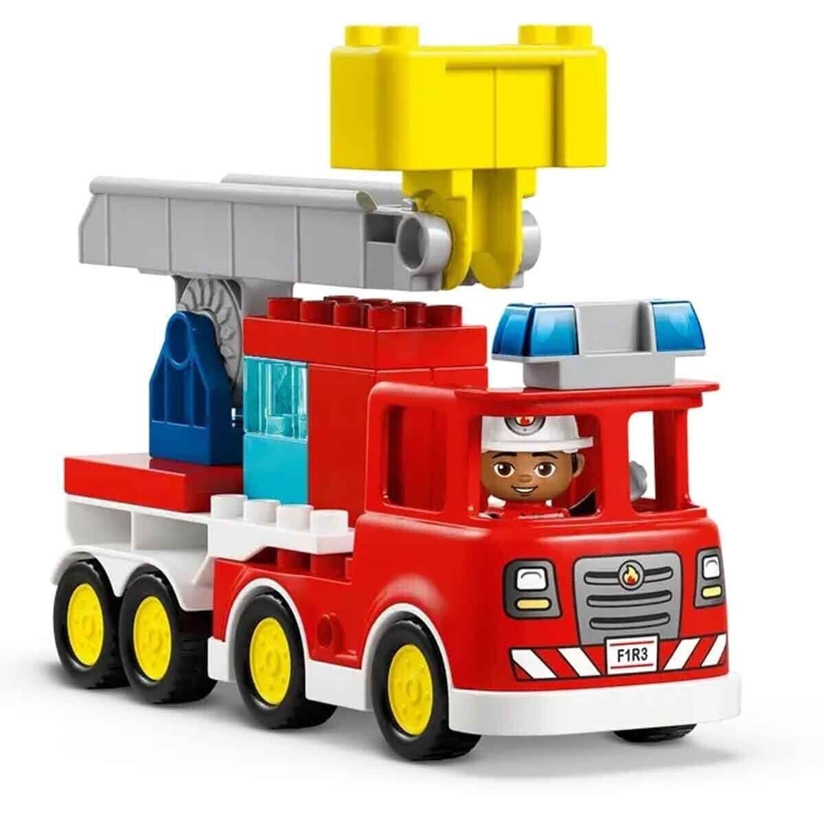 10473 Lego Duplo Hortumlu İTfaiye Aracı Ve İTfaiyeci 28 Parça +2 Yaş