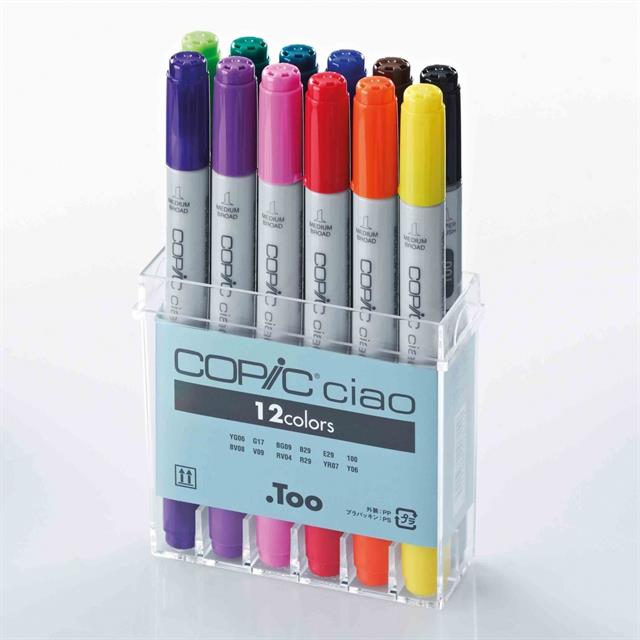 Copic-Ciao 12li Set Basic-Kalem Seti-3-Milagron.com