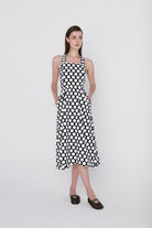 Matsumoto Sırt Lastik Detaylı Elbise - 1