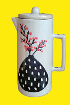 Seramik Sürahi Kırmızı Çiçekler - 0