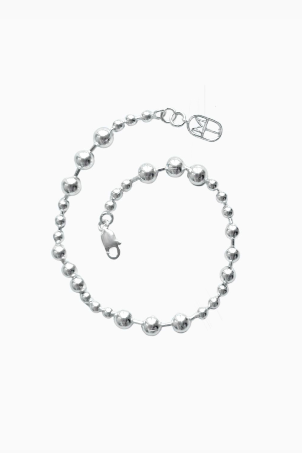 Top Zincir Gümüş Bileklik - 0