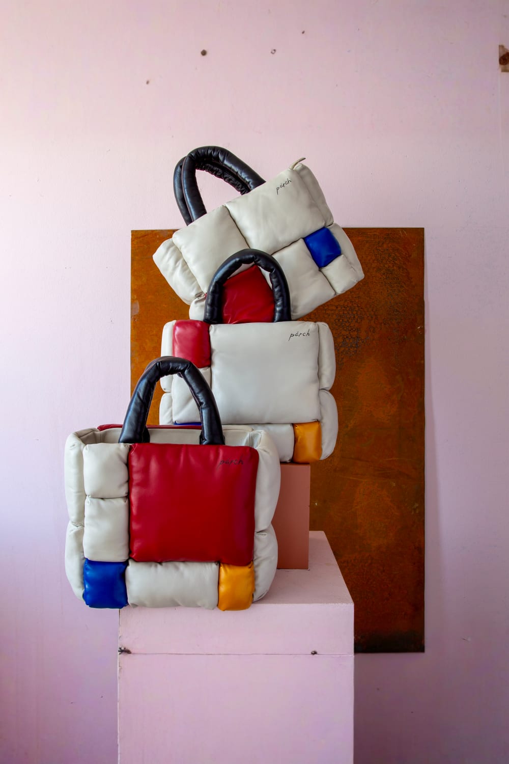 Renkli  Deri Tote Çanta – El Yapımı Omuz Askılı Deri Çanta - 4