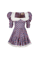 Sonia Yakalı Mavi Elbise - 0