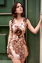 Rose Büyük Payetli Mini Elbise Hailey - 3