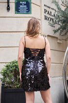 Siyah Payetli Elbise Ve Bolero Takım Luna - 4