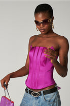 Fuşya Pembesi Balenli Korse Kylie - 2