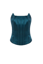 Turkuaz Rengi Balenli Korse Kylie - 1