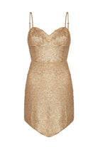 Gold Pullu Mini Abiye Si̇ren - 1