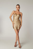 Gold Pullu Mini Abiye Si̇ren - 2