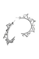 İnanna Large Halka Beyaz Küpe - 0