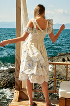 Çiçek Nakışlı Midi Boy Elbise Bella Vista - 4