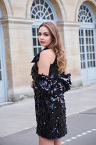 Siyah Payetli Elbise Ve Bolero Takım Alexis - 2