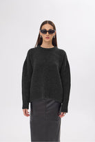 Whitney Siyah Oversize Kazak - 0
