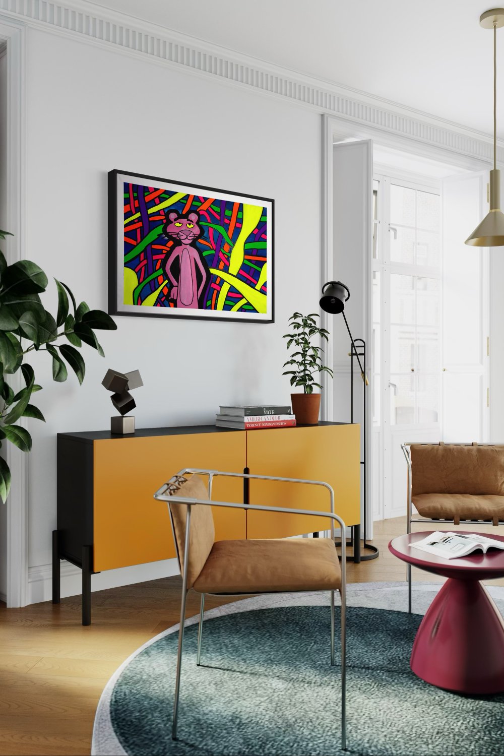 The Groovy Cat Tuval - 3