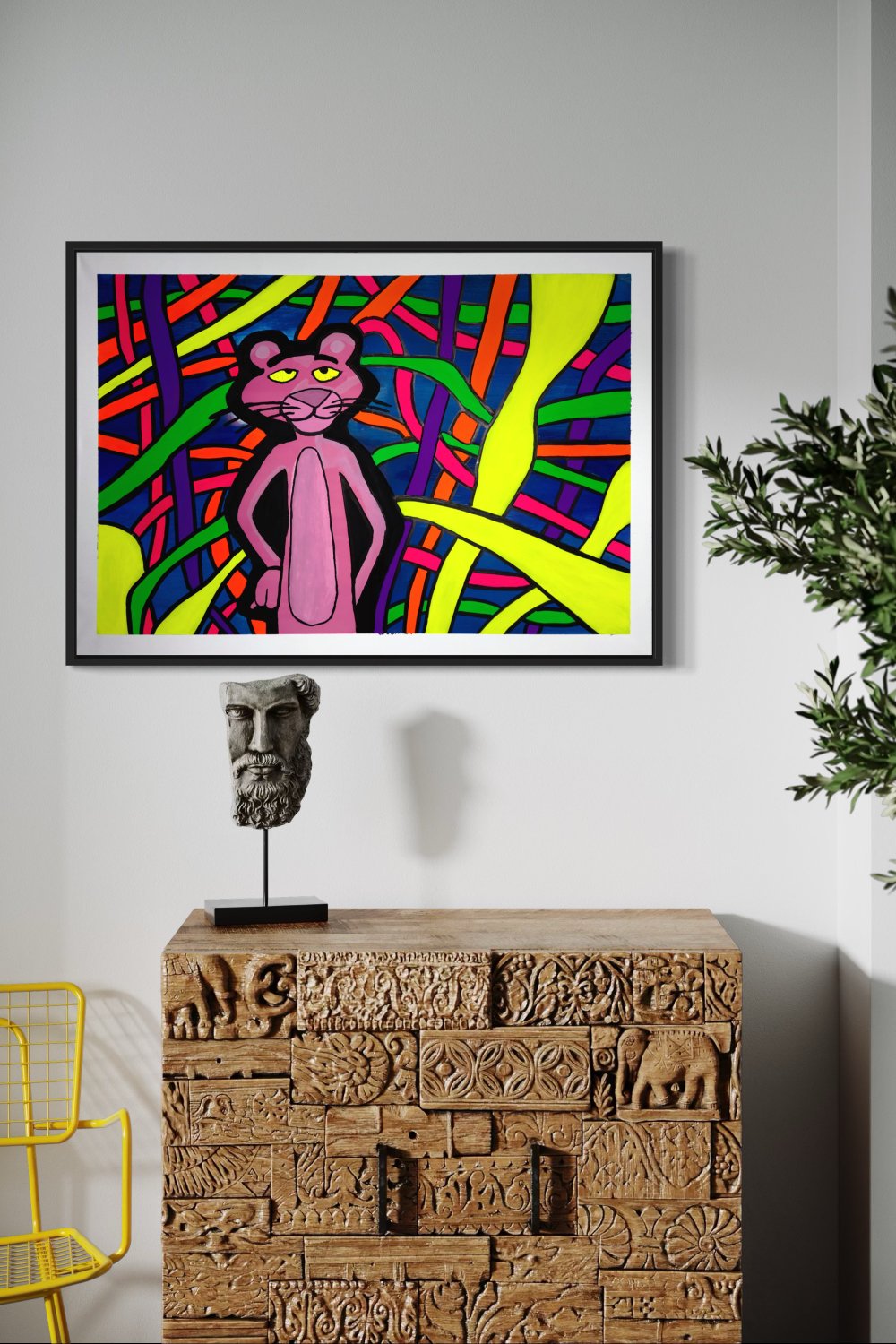 The Groovy Cat Tuval - 6