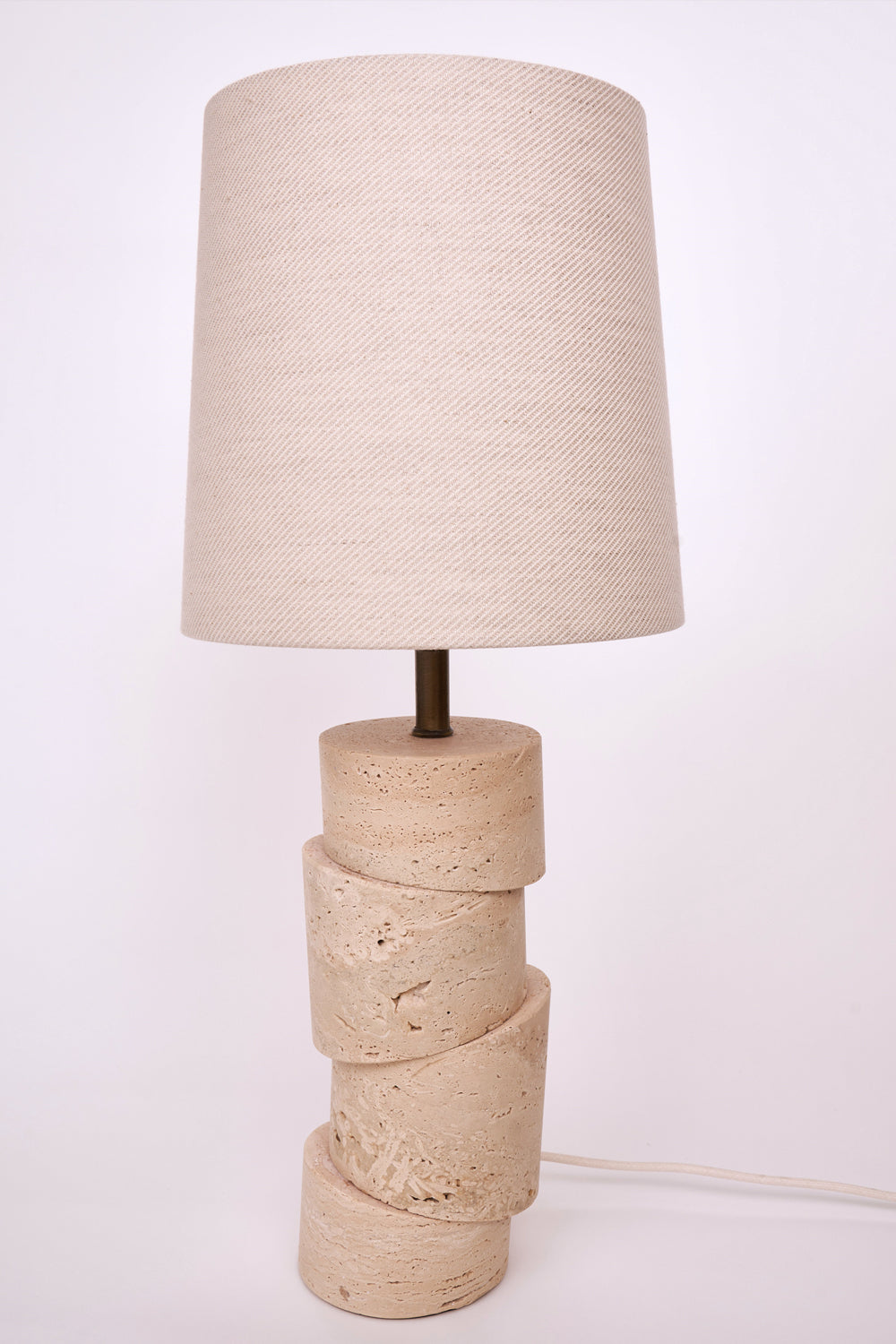 Crimp Vertino Traverten Abajur - 1