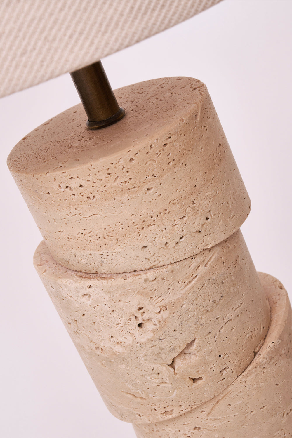 Crimp Vertino Traverten Abajur - 2