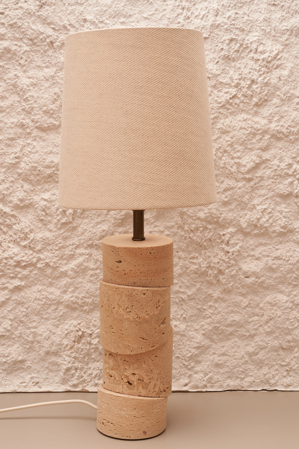 Crimp Vertino Traverten Abajur - 4