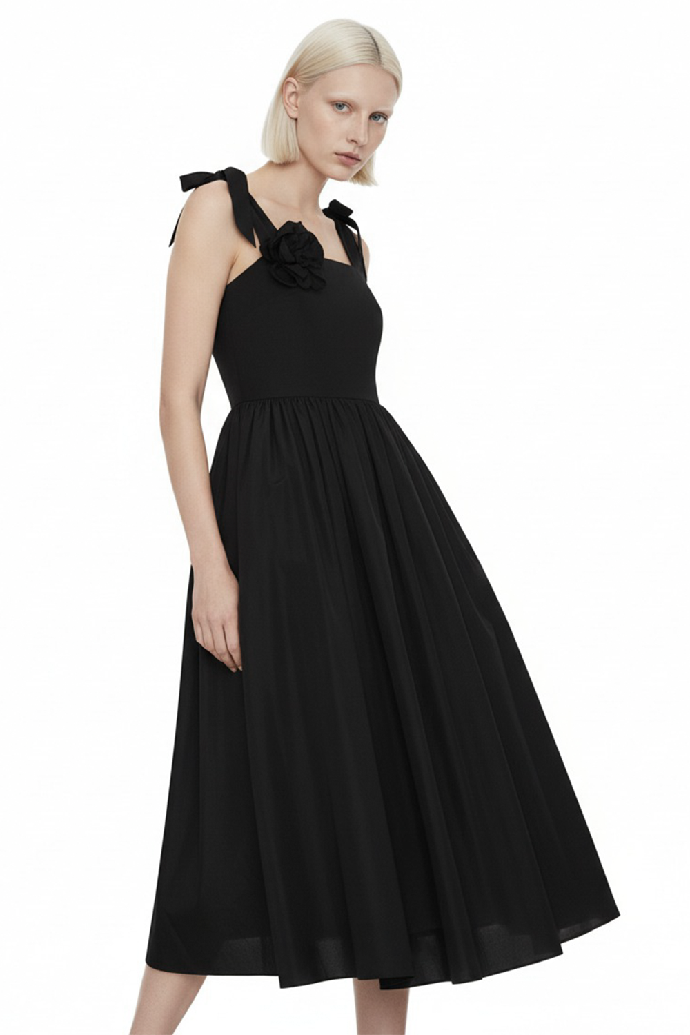 Limited Edition Orchid - Siyah Midi Elbise - 1