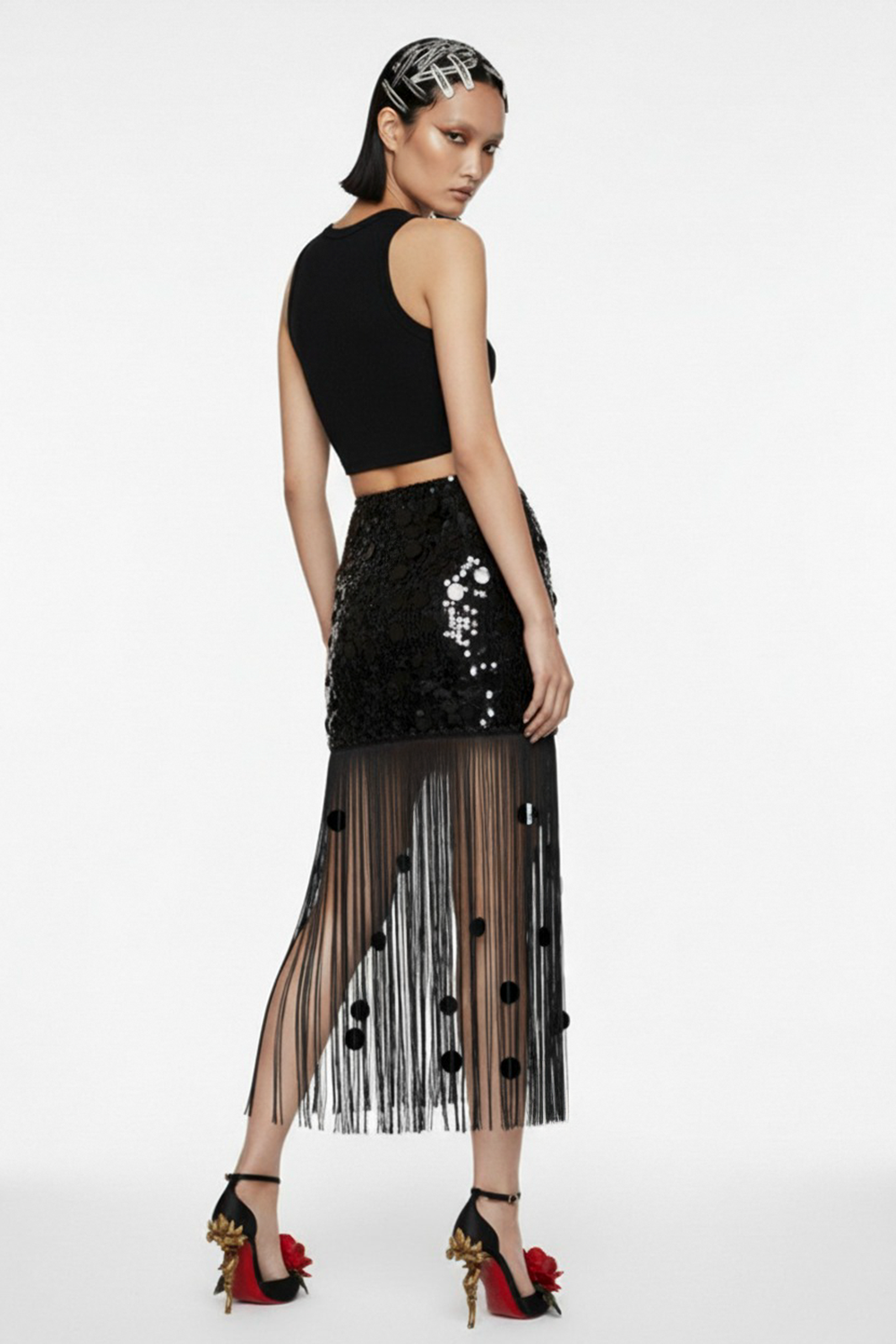 Limited Edition Midnight Mirage  - Siyah Payetli Etek - 2