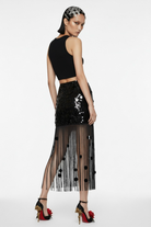 Limited Edition Midnight Mirage  - Siyah Payetli Etek - 2