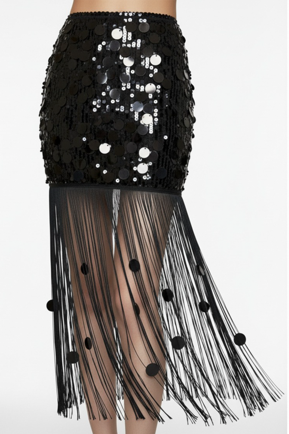Limited Edition Midnight Mirage  - Siyah Payetli Etek - 3