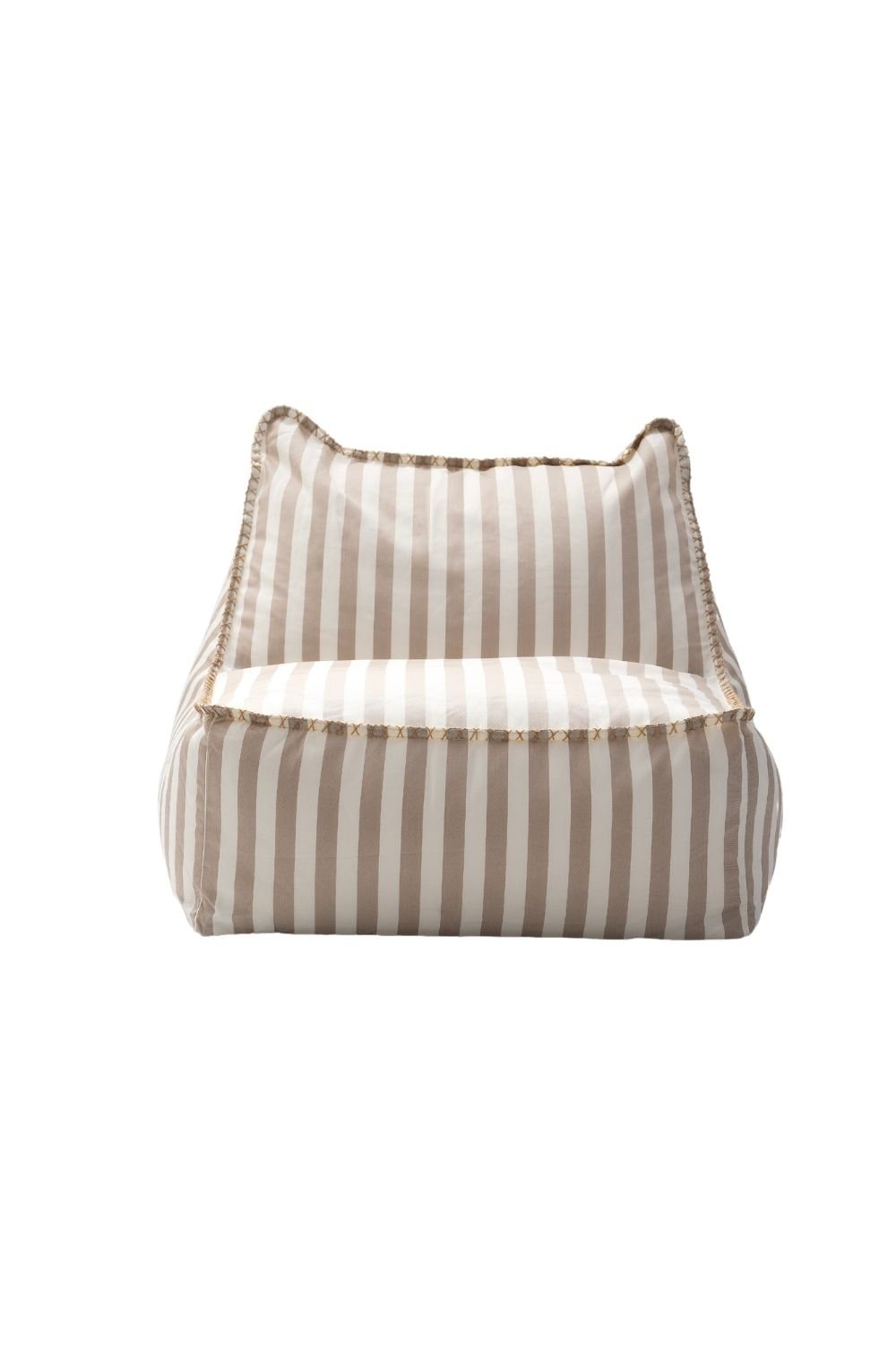 Doly Gri Beyaz Koltuk | İç & Dış Mekân Konforunu Buluşturan Minimalist Lounger - 1