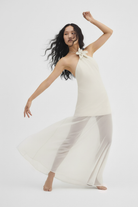 Limited Edition Magnolia Champagne - Bej Uzun Şifon Elbise - 1