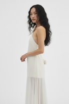 Limited Edition Magnolia Champagne - Bej Uzun Şifon Elbise - 2