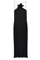 Limited Edition Magnolia Black - Siyah Uzun Şifon Elbise - 4