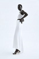 Limited Edition Calla - Beyaz Uzun Saten Etek - 2