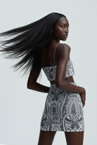 Limited Edition Danae Griftalia - Gri Kadife Crop Top - 3