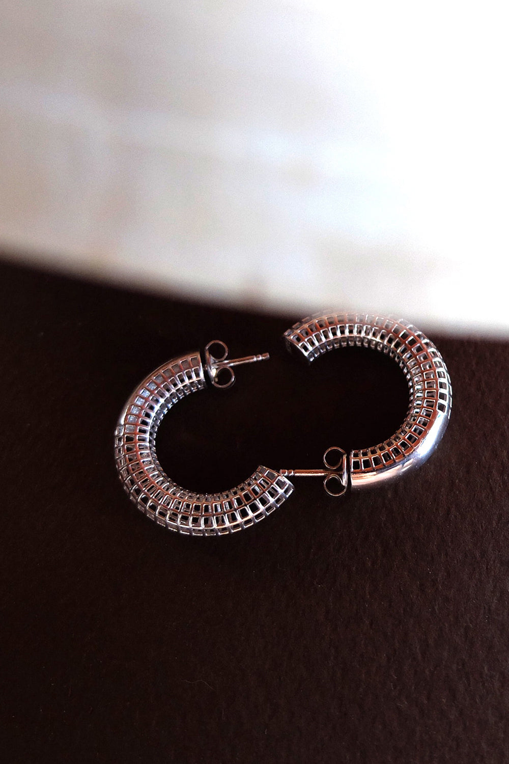 25mm Luki Gümüş Halka Küpe - 3