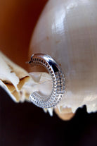 25mm Luki Gümüş Halka Küpe - 4