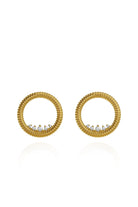 Maxi Princess Semita Altın Kaplama Küpe - 0