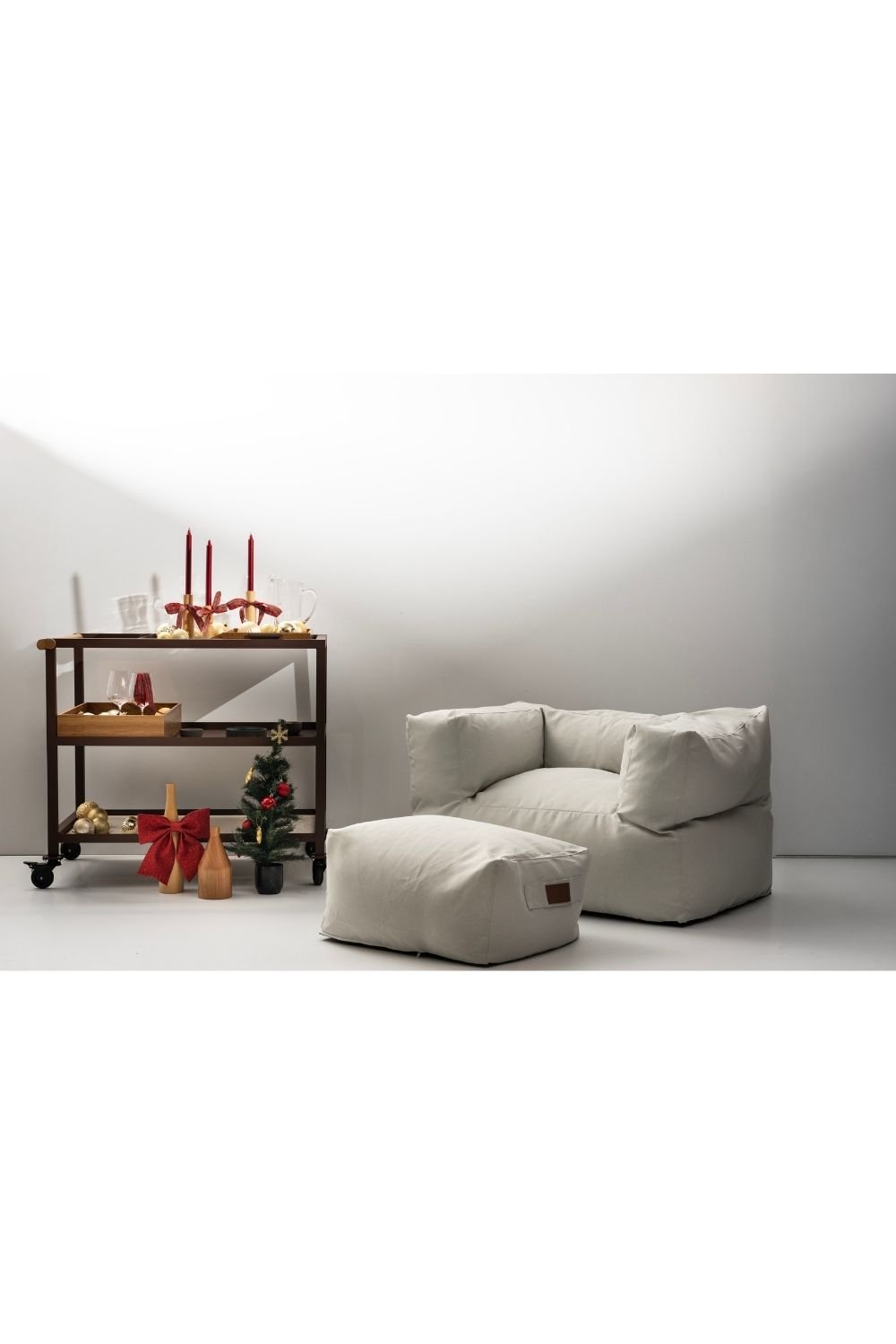 Urla Lounger Koltuk & Puf | Krem Renkli Modern İç Ve Dış Mekân Koltuğu - 2