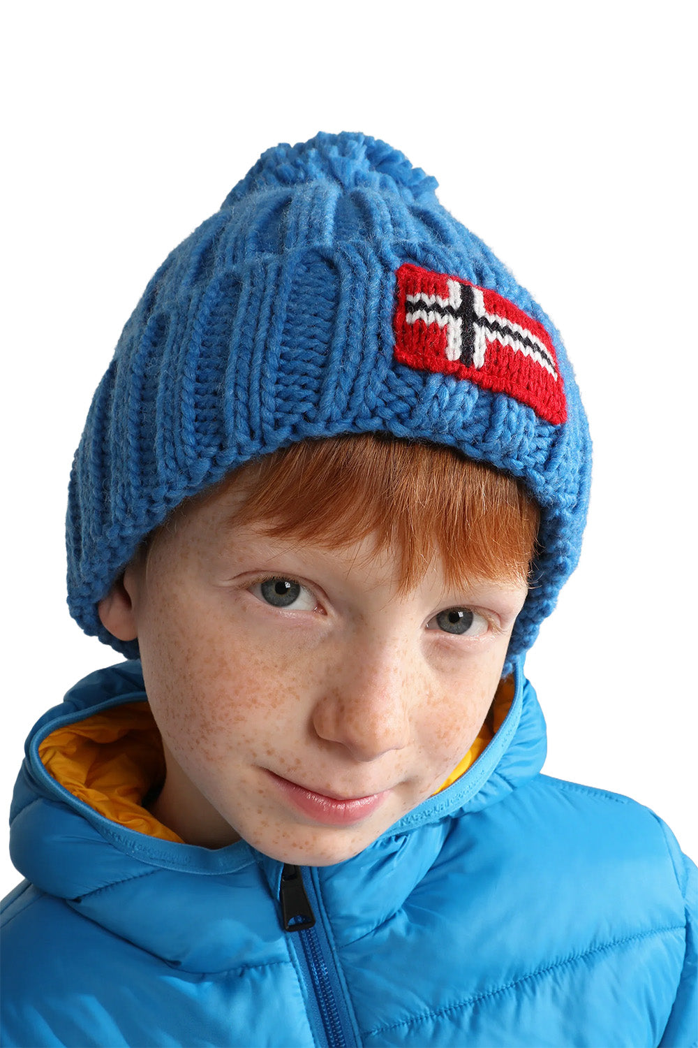 Kids Semiury 6 Blue Sapphire Ponponlu Mavi Çocuk Bere - 2