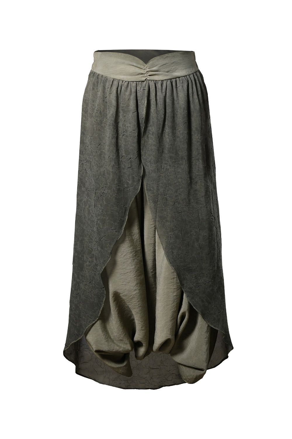Gaia Şalvar - Haki Bohem Kadın Şalvar Etek - 1