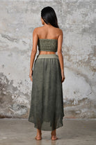 Gaia Şalvar - Haki Bohem Kadın Şalvar Etek - 4