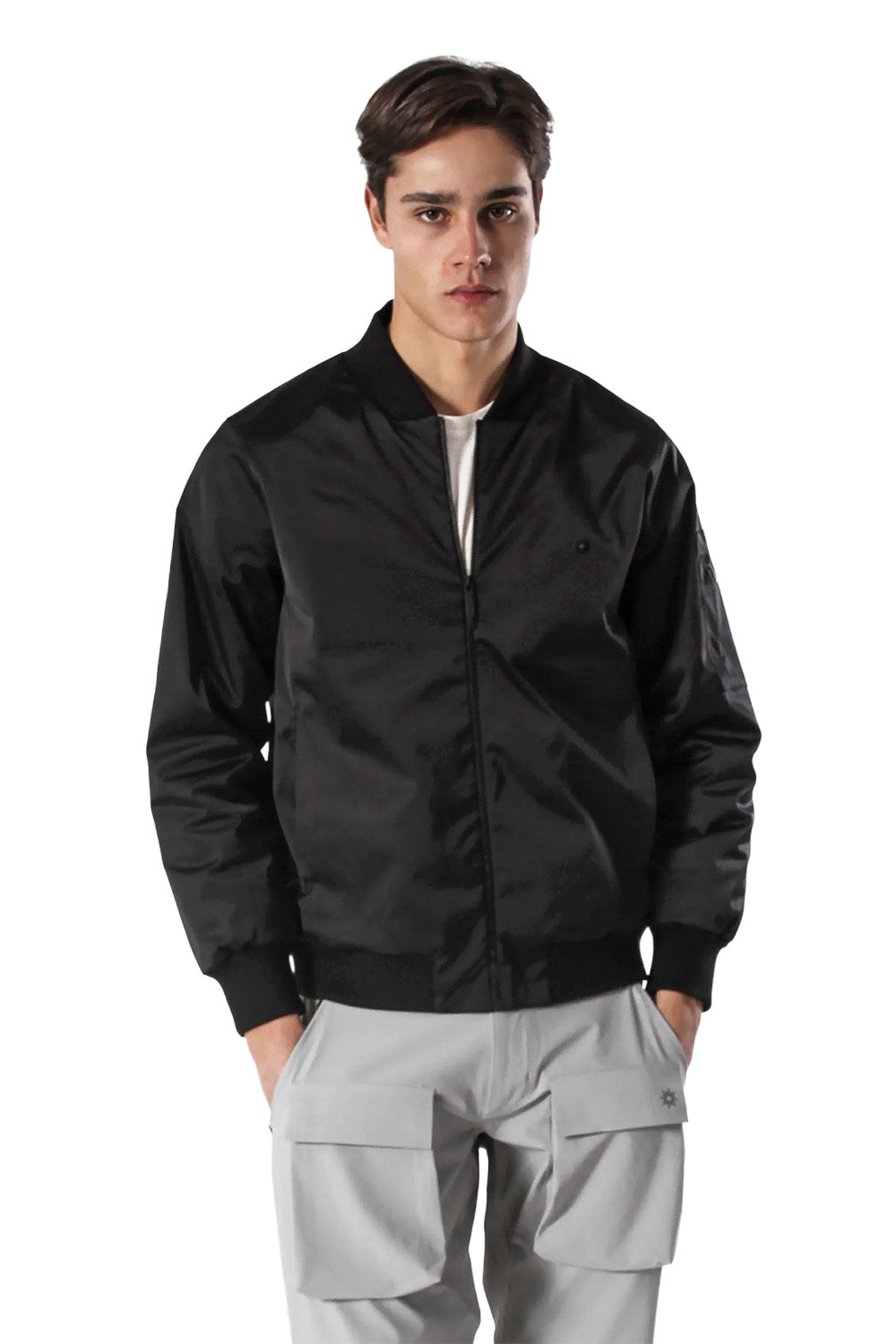 Saten Bomber Ceket - 0