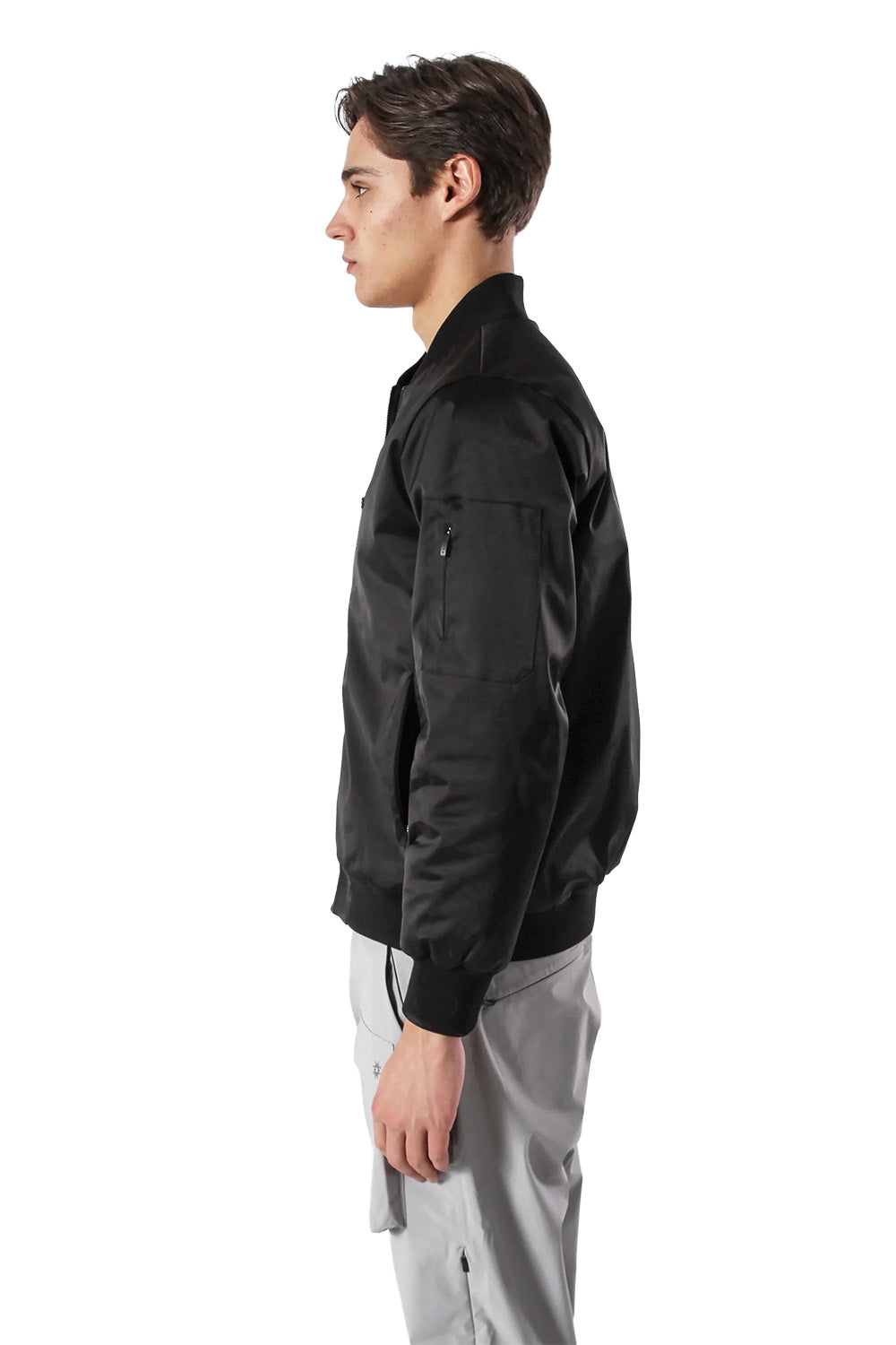 Saten Bomber Ceket - 1