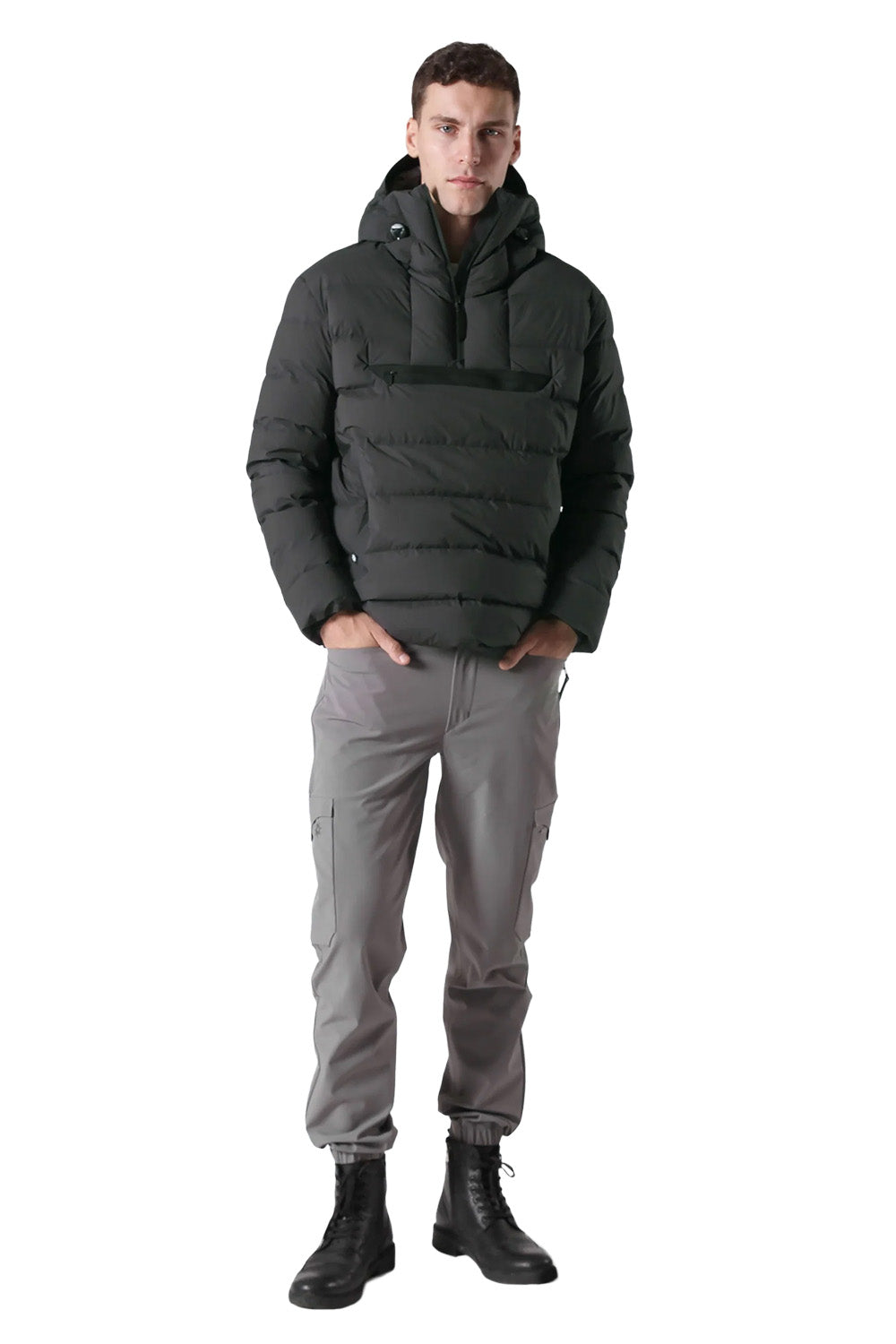 Half Zip Voyager Kaz Tüyü Mont - 1